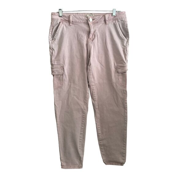 YMI Jeans Juniors Plus Size 13 Pink Stretch Cargo Style Anklet - Picture 6 of 11